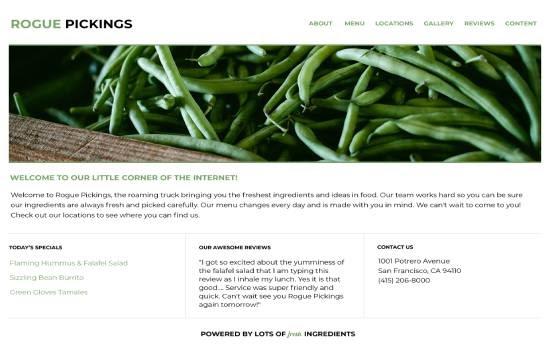 rogus-pickings-website image